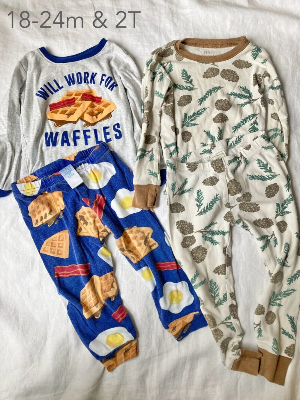 (🎨$3 PLAY) 18-24 Months/2T Toddler Pajamas Set Children's Place Carter's Fall